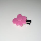 ピンクフラワーヘアクリップ (1pcs)