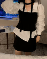 Naty Layered Shirt & Tie Set