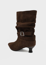 [MADE] Gelam Suede Wrinkle Mid-calf Boots