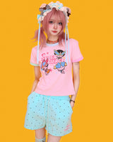 ミントキャンディドットバンディングショーツ