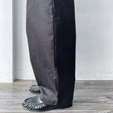 Structured Pleated Wide Pants