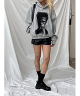 [Unisex] Crop printing hood t-shirts(3color)