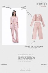 モブ レオパード スリーピース トレーディング セットアップ (SLEEVELESS TOP)