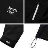 Sports Dept Small Logo Windbreaker - Black