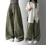 Roa Baslock Nylon Cargo Wide Pants