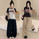 [3 Colors 💭 Cool 🧊 Lyocell]ラブリー バルーンフィット ワイド バンディング パンツ(4 colors)
