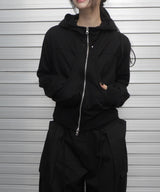 stud hood zip-up
