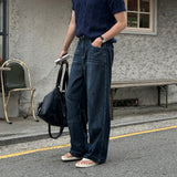 [1+1] LMN All Day Cool Linen Wide Denim Pants (5 colors)