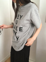 Heyyou lettering short sleeve t-shirt