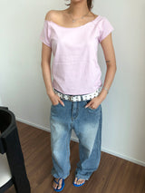 CUT OFF HALF TEE