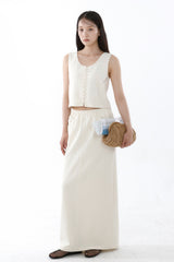 KNIT TEXTURE TOP_IVORY