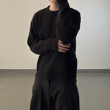 Early Handwarmer Crop Hacci Knit