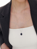 26SS★ [Premium Plating] Penisense AB Coin Necklace Lapis Lazuli