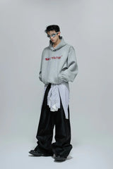 Beaded Embroidered Oversized Hoodie