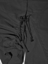  CUT OUT STRING CAGO PANTS . BLACK