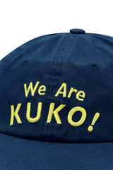 WeAreKUKO! 6パネルオックスフォードキャップ_ネイビーイエロー