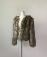 Rokina Eco Fur Jacket (Brown)