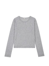 ソフトストライプTシャツ (ブラック)