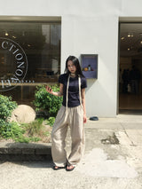 レオンスリムボタン半袖Tシャツ (4c)