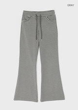 [MADE] Shaman Stripe Bootcut Banding Pants