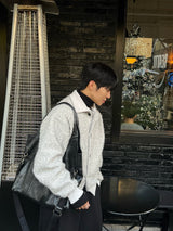INF High-neck cardigan