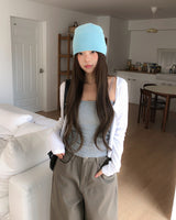 ミニットドットUネックロングスリーブカーディガン