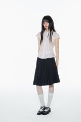 ベーシックカレージスタイルプリーツスカート