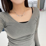 Dazzle Ball Circle Necklace