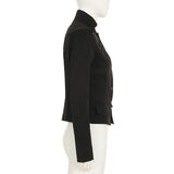 Ami khaki pocket stand long-sleeved shirt