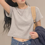 プレーンナッピングピーチショートスリーブTシャツ