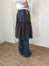 Glass Dot Frill Skirt (2color)
