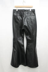 Semi Flare Leather Pants