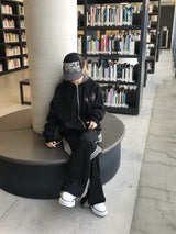 スターパッチワークフリースフーディドジップアップ (2c)