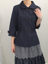 Semi-A-Line Double Button Jacket