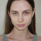 LOVE SKINNY BEADS NECKLACE GLOW PINK
