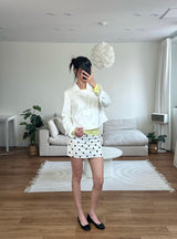 cropped spring trench jacket