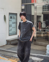 オフセット ヴィンテージ レタリング 半袖Tシャツ