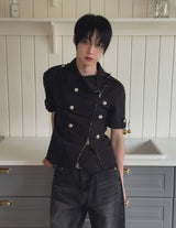 26SS★ [PLAN MADE] ブレーキカットオフナポレオンジャケット