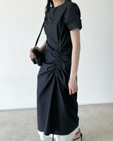 litily shirring nylon one-piece
