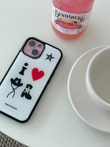 【MADE】 i ♥ cowboyフォンケース (ミルク)