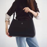 Lune Velo Hobo Bag Large Black 