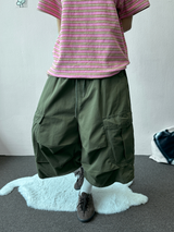 Uphill Cargo Cotton Parachute Balloon Bermuda  3 Color 