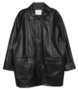 No.0946 DT レザーハーフコート
