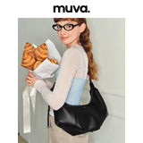 muva.クロスボディ ホーンシェイプ レザーバッグ