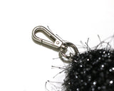 cupid heart keyring (fluffy pink)