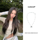 [Celeb pick] ウェンディーダブルリボンネックレス