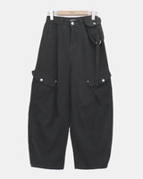 Brdin Double-Pocket Strap Washed Cargo Pants