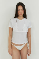 BIKINI LAYERED TOP / IVORY