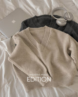 【MADE】V-neck knit