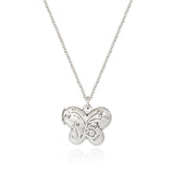butterfly locket necklace silver